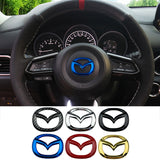 5.7x4.5cm Mazda ABS Car Steering Wheel Sticker Emblem Badge Decal
