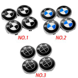 4pcs/set 68mm BMW X1 X3 X5 X6 1 3 5 7 Series Car Wheel Center Hub Cap Auto Hub Cover Emblem Badge Decal