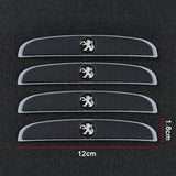 4pcs/set Peugeot Car Door Mirror Side Anti Collision Sticker Bumper Strips