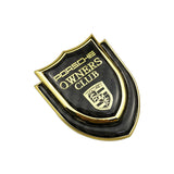Porsche Shield Carbon Fiber Car Rear Sticker Window Emblem Badge Decal