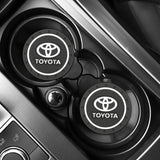 2pcs/set Toyota PVC Car Water Coaster Cup Mat