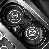 2pcs/set Mazda PVC Car Water Coaster Cup Mat