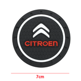 2pcs/set Citroen PVC Car Water Coaster Cup Mat