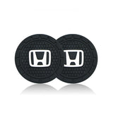 2pcs/set Honda Logo PVC Waterproof Car Water Coaster