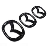 3pcs Mazda 3 Axela Atenza CX4 CX5 ABS Car Front Emblem Rear Badge Steering Wheel Sticker Decal