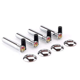 4pcs/set Abarth Logo Car Door Bolt Lock Pins Gate Lock Screws
