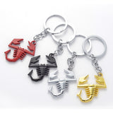 Abarth Scorpion Logo Metal Car Key Rings Keychain Pendant