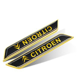 2pcs Citroen Logo Car Fender Side Sticker Decal Emblem Badge