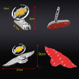 Chevrolet Angle Wings Metal Car Front Hood Bonnet Sticker Emblem Badge