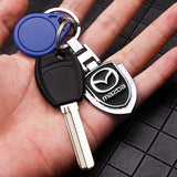 Mazda Logo Shield-shaped Metal Car Keychain