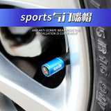 4pcs/set Alfa Romeo Logo Sport Matte Car Air Valve Stem Caps Auto Tyre Valve Covers