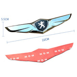 Peugeot Metal Wings Car Front Hood Sticker Emblem Badge Decal