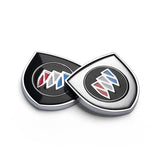 2pcs 39x39mm Buick Shield Metal Car Window Sticker Emblem Badge Decal