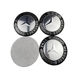 4pcs/set 56/75mm Mercedes Benz AMG Brabus Apple Tree Car Wheel Center Hub Cap Sticker Decal