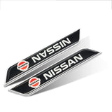 2pcs Nissan Logo Car Fender Side Sticker Decal Emblem Badge