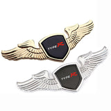 Honda Angle Wings Metal Car Front Hood Bonnet Sticker Emblem Badge
