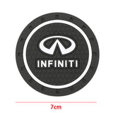 2pcs/set Infiniti PVC Car Water Coaster Cup Mat