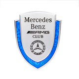 Mercedes Benz Metal Shield Car Rear Sticker Auto Window Emblem Badge Decal