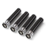 4pcs/set Yamaha Logo Carbon Fiber Car Door Bolt Lock Pins Gate Lock Screws