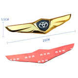 Toyota Metal Wings Car Front Hood Sticker Emblem Badge Decal