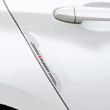 4pcs Peugeot Car Door Bumper Strip Anti-collision Protection Sticker