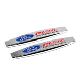 2pcs Ford RS Wolf ST Logo Metal Car Fender Side Badge Decal Rear Emblem Sticker