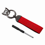 Audi RS Sline Suede Metal Car Keyring Pendant