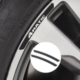 4pcs/set 9cm Mercedes Benz AMG Brabus 4 Matic Aluminum Alloy Car Wheel Rim Tyre Sticker