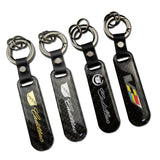 Cadillac Carbon Fiber Car Logo Keychain Keyring