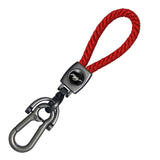 Ford Mustang Braided Rope Car Keychain Keyring Pendant