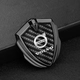 Volvo Shield Carbon Fiber Car Side Window Sticker Emblem Badge Decal
