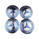 4pcs/set 56/75mm Mercedes Benz AMG Brabus Apple Tree Car Wheel Center Hub Cap Sticker Decal