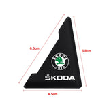 2PCS Skoda Car Door Corner Edge Cover Anti-Scratch Protective Sticker