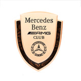Mercedes Benz Metal Shield Car Rear Sticker Auto Window Emblem Badge Decal