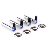 4pcs/set Peugeot Logo Car Door Bolt Lock Pins Gate Lock Screws