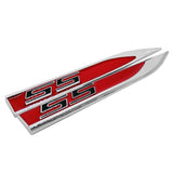 2pcs/set Chevrolet SS Metal Car Fender Side Sticker Emblem Badge Decal