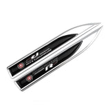 2PCS VW Motorsport Rline Logo Metal Car Side Fender Sticker Emblem Badge