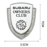Subaru Metal Shield Car Rear Sticker Auto Window Emblem Badge Decal
