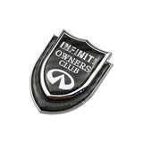 Infiniti Shield Carbon Fiber Car Rear Sticker Window Emblem Badge Decal