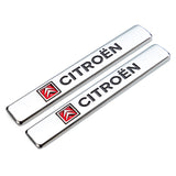2pcs Citroen Logo Car Fender Side Emblem Badge Sticker