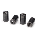 4pcs/set Lexus Logo Carbon Fiber Car Air Valve Stem Cap Auto Tyre Valve Covers