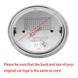1PC 82mm BMW Logo Car Front Hood Emblem Rear Badge Decal