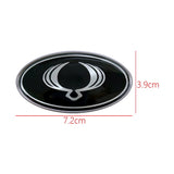 Ssang Yong Elliptical Metal Car Window Sticker Emblem Badge Decal