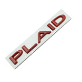Tesla PLAID Letter Metal Car Rear Sticker Decal Emblem Badge