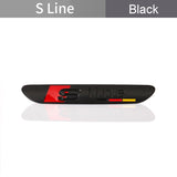 1PC Audi Allroad Sline Logo Metal Car Sticker Badge Decal