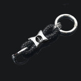 Mercedes Benz AMG Smart Apple Tree Logo Braided Rope Car Keychain Keyring