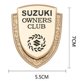 Suzuki Metal Shield Car Rear Sticker Auto Window Emblem Badge Decal