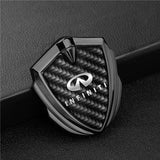 Infiniti Shield Carbon Fiber Car Side Window Sticker Emblem Badge Decal
