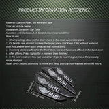 4pcs/set MINI Cooper Carbon Fiber Car Door Anti-Scratch Sticker Door Side Protection Bumper Strips