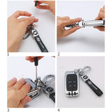 Ford PU Leather Car Logo Keyring Keychain